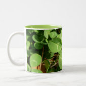 Lucky Four Leaf Clover Tweekleurige Koffiemok (Links)
