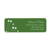 Lucky Four Leaf Clover-Vrijgezellenfeest Adres Etiket (Voorkant)