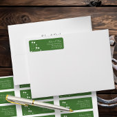 Lucky Four Leaf Clover-Vrijgezellenfeest Adres Etiket