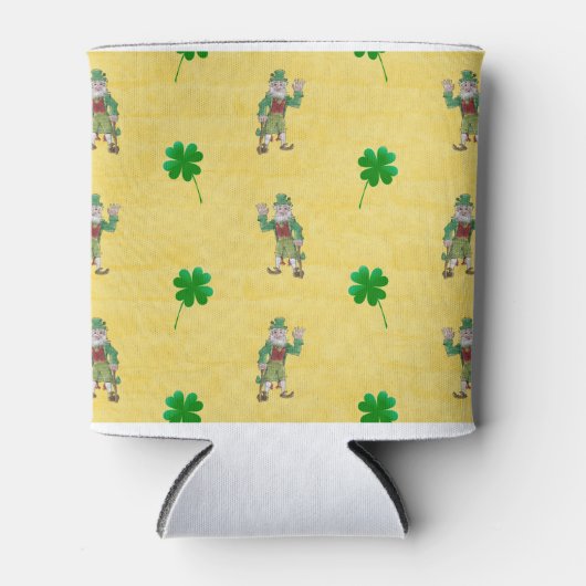 Lucky Four Leaf Clovers en Leprechauns Blikjeskoeler (Voorkant)