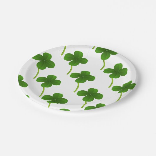Lucky Four Leaf Clovers Papieren Bordje
