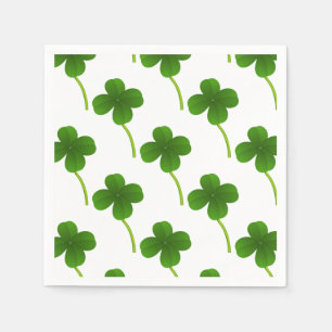 Lucky Four Leaf Clovers Servetten