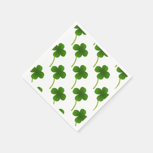 Lucky Four Leaf Clovers Servetten (Hoek)