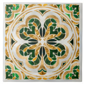 Lucky Four-leaf klaver luxe Tegeltje (Voorkant)