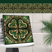 Lucky Four-leaf klaver luxe Tegeltje