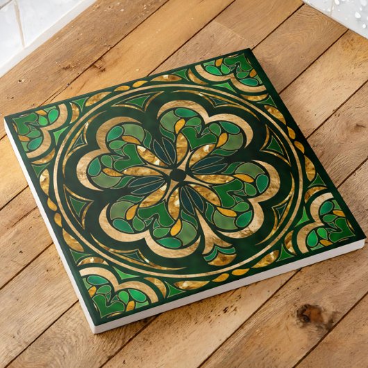 Lucky Four-leaf klaver luxe Tegeltje