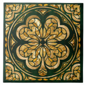 Lucky Four-leaf klaver luxe Tegeltje (Voorkant)