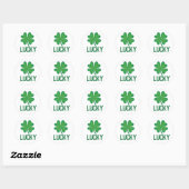 Lucky Four leaf klaver St. Patrick's Day stickers (Vel)
