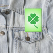 Lucky Four Leaf Shamrock Design-87906 Button (Insitu)