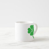 Lucky Four Leaf Shamrock Design-87906 Espresso Kop (Voorkant rechts)