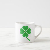 Lucky Four Leaf Shamrock Design-87906 Espresso Kop (Rechts)