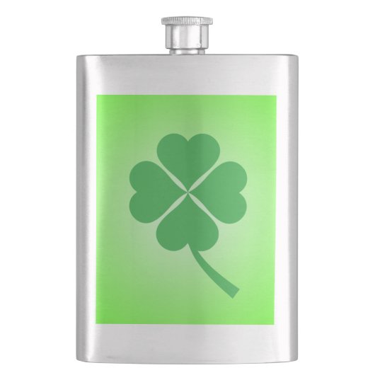 Lucky Four Leaf Shamrock Design-87906 Flacon (Voorkant)