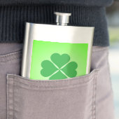 Lucky Four Leaf Shamrock Design-87906 Flacon (Voorbeeld)