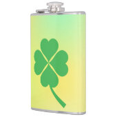 Lucky Four Leaf Shamrock Design-87906 Heupfles (Links)