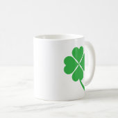 Lucky Four Leaf Shamrock Design-87906 Koffiemok (Voorkant rechts)