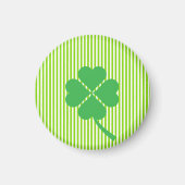 Lucky Four Leaf Shamrock Design-87906 Magneet (Voorkant)