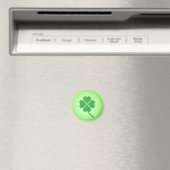 Lucky Four Leaf Shamrock Design-87906 Magneet (Insitu (Vaatwasser))