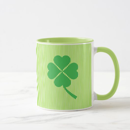 Lucky Four Leaf Shamrock Design-87906 Mok (Rechts)
