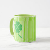 Lucky Four Leaf Shamrock Design-87906 Mok (Voorkant links)