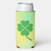 Lucky Four Leaf Shamrock Design-87906 Seltzer Blikjeskoeler (Seltzer Achterkant)