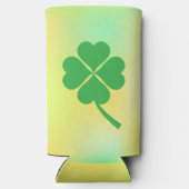 Lucky Four Leaf Shamrock Design-87906 Seltzer Blikjeskoeler (Achterkant)
