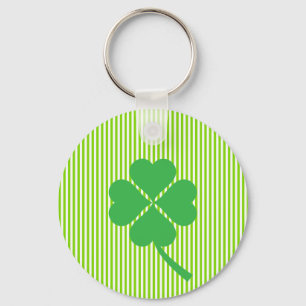 Lucky Four Leaf Shamrock Design-87906 Sleutelhanger