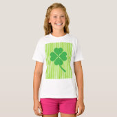 Lucky Four Leaf Shamrock Design-87906 T-shirt (Voorkant volledig)