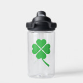 Lucky Four Leaf Shamrock Design-87906 Waterfles (Achterkant)