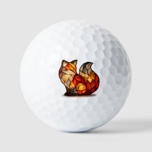 Lucky Fox Charm Golf Balls Golfballen (Voorkant)