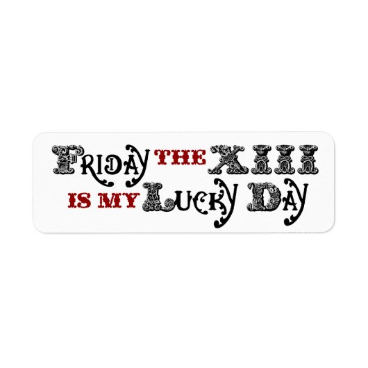 Lucky Friday de 13e White Label (Voorkant)