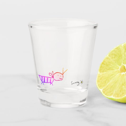 「Lucky funny」 Shot Glas (Voorkant)