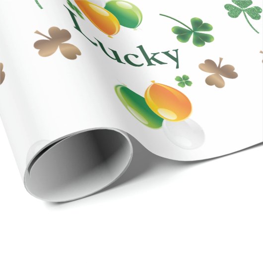 Lucky - Funny St. Patrick's Day Cadeaupapier (Rol Hoek)