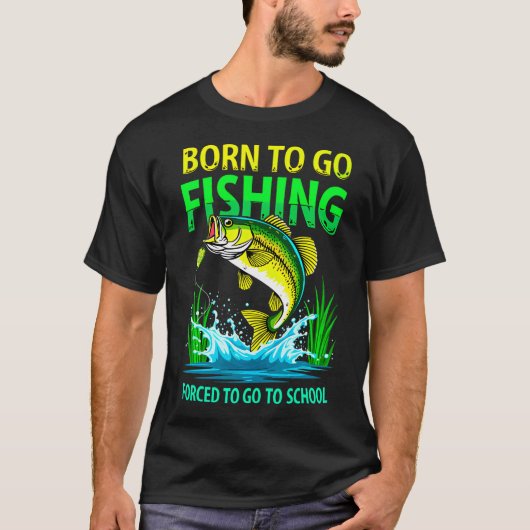 Lucky gaat vissen t-shirt (Voorkant)