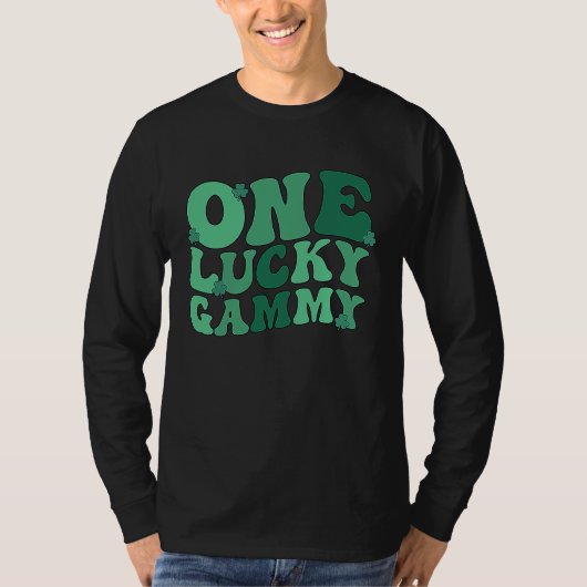 Lucky Gammy Grandmother St Patrick's Day Gammy Gra T-shirt (Voorkant)