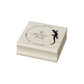 Lucky Gecko Lizard, dirección de retorno de la fam Rubberstempel (Stempel)