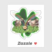 Lucky Geese St. Patrick's Day Sticker (Vel)