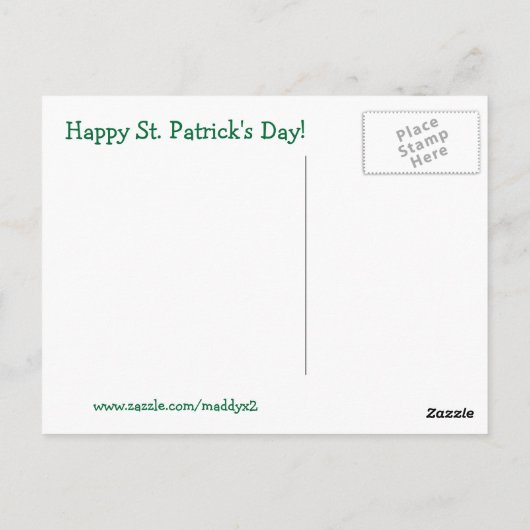 Lucky genoeg Iers Briefkaart (Achterkant)