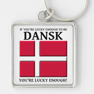 Lucky genoeg om Dansk Danish Sleutelhanger te zijn
