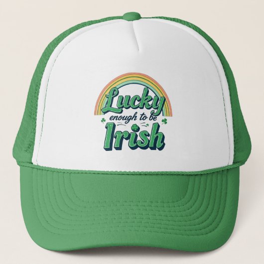 Lucky genoeg om Iers te zijn Trucker Pet (Voorkant)