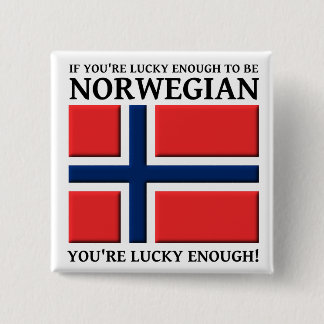 Lucky genoeg om Noorse Button badge te zijn