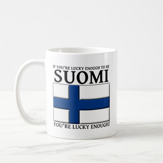 Lucky genoeg om suomi Finse Mok te zijn (Links)