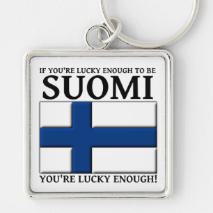 Lucky genoeg om Suomi Sleutelhanger te zijn