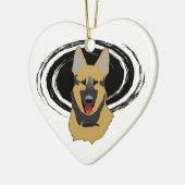 Lucky German Shepherd Owner Ornament (Links)