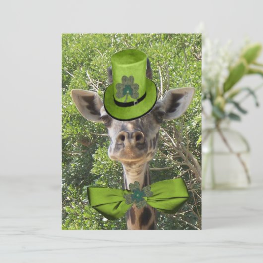 Lucky Giraffe Kaart (Staand voorkant)