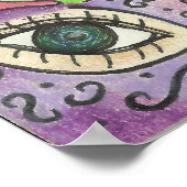 LUCKY GIRL ART COLLAGE POSTER (Hoek)