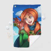 Lucky Girl Golfhanddoek (Insitu)