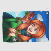 Lucky Girl Golfhanddoek (Horizontaal)