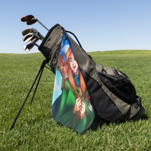 Lucky Girl Golfhanddoek (Groen)