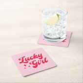 Lucky Girl Kartonnen Onderzetters (Insitu)