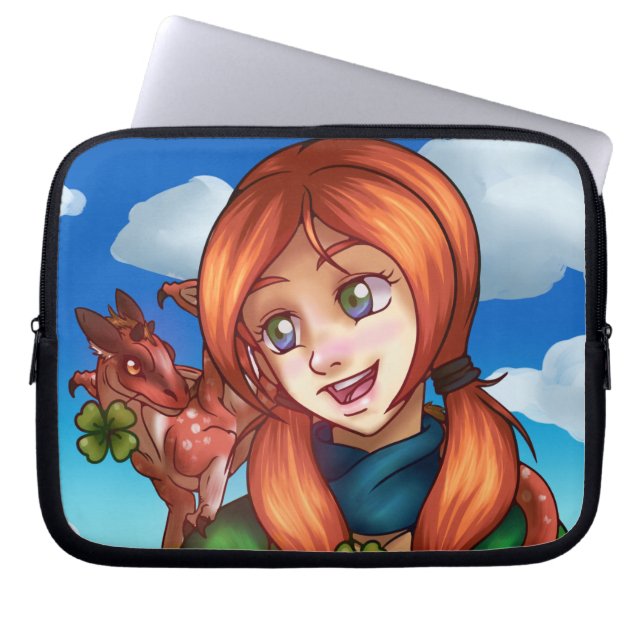 Lucky Girl Laptop Sleeve (Voorkant)